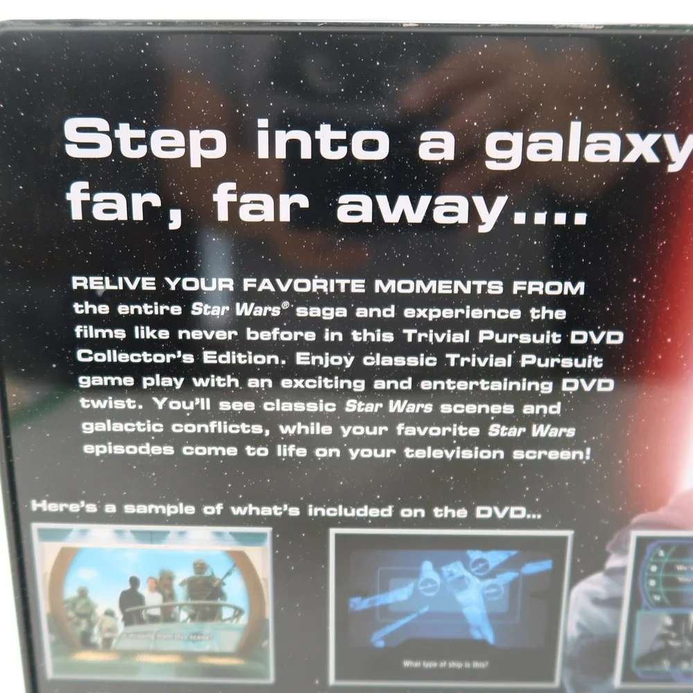 Trivial Pursuit DVD Star Wars Saga Edition 2005 Metal Tin Complete